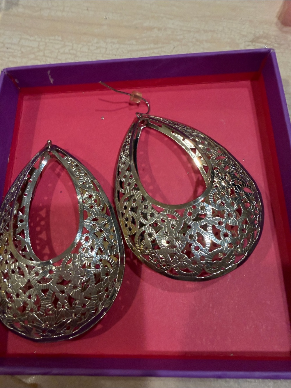 Silver Filigree Teardrop Earrings - Elegant Women’s Jewelry